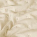 Kit Cobre Leito com Babado Elegance Queen 3 Peças Microfibra 100% Poliéster Creme Casa Scarpa