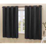 Cortina Daily Blackout Varão 2,20MX1,30M PVC Sala Quarto Preto Casa Scarpa
