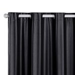 Cortina Daily Blackout Varão 2,20MX1,30M PVC Sala Quarto Preto Casa Scarpa
