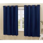 Cortina Daily Blackout Varão 2,80MX1,60M PVC Azul Marinho Casa Scarpa