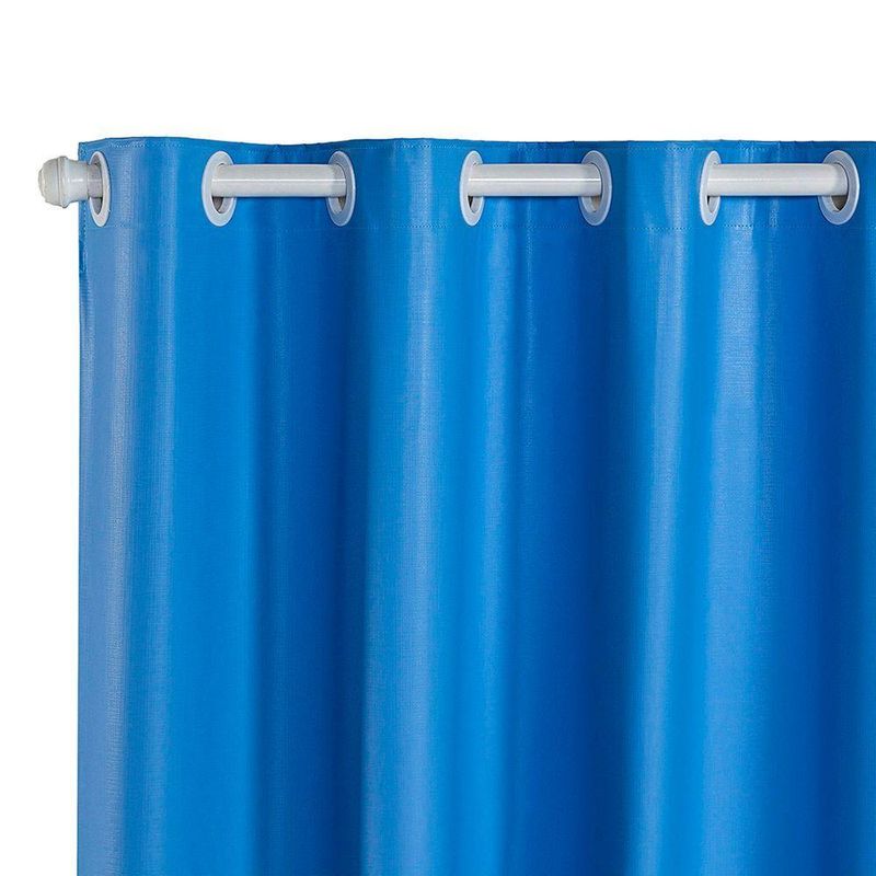 Cortina Daily Varão 1,5M Blackout PVC 2,20MX1,30M Azul Casa Scarpa
