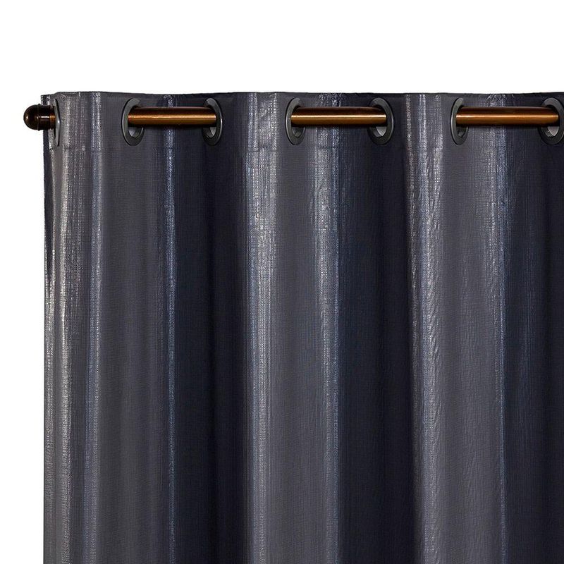 Cortina Daily Blackout Varão 2,20mx1,30m PVC Sala Quarto Prata Casa Scarpa