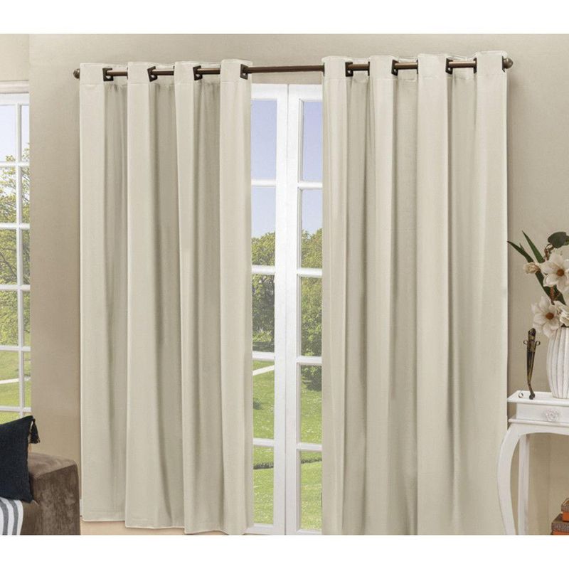 Cortina Blackout para Varão Daily 2,80MX2,30M PVC Sala Quarto Bege Casa Scarpa