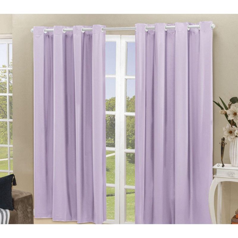Cortina Blackout para Varão Daily PVC Sala Quarto Lilás Casa Scarpa