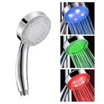 Ducha com LED para Chuveiro Cromoterapia Multi Cores Sensor de Temperatura Kangur