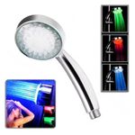 Ducha com LED para Chuveiro Cromoterapia Multi Cores Sensor de Temperatura Kangur