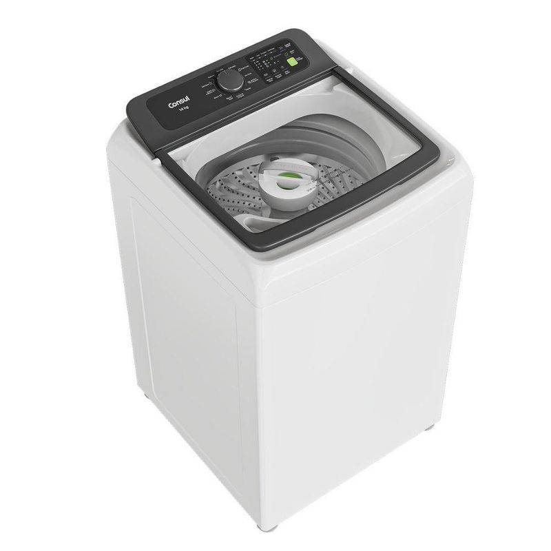Lavadora Consul CWN14AB 14kg Automática Níveis de Água Ajustáveis Branco 220V