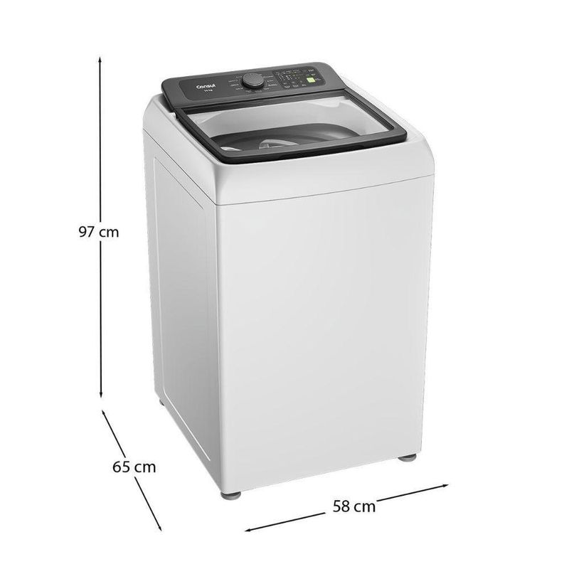 Lavadora Consul CWN14AB 14kg Automática Níveis de Água Ajustáveis Branco 220V