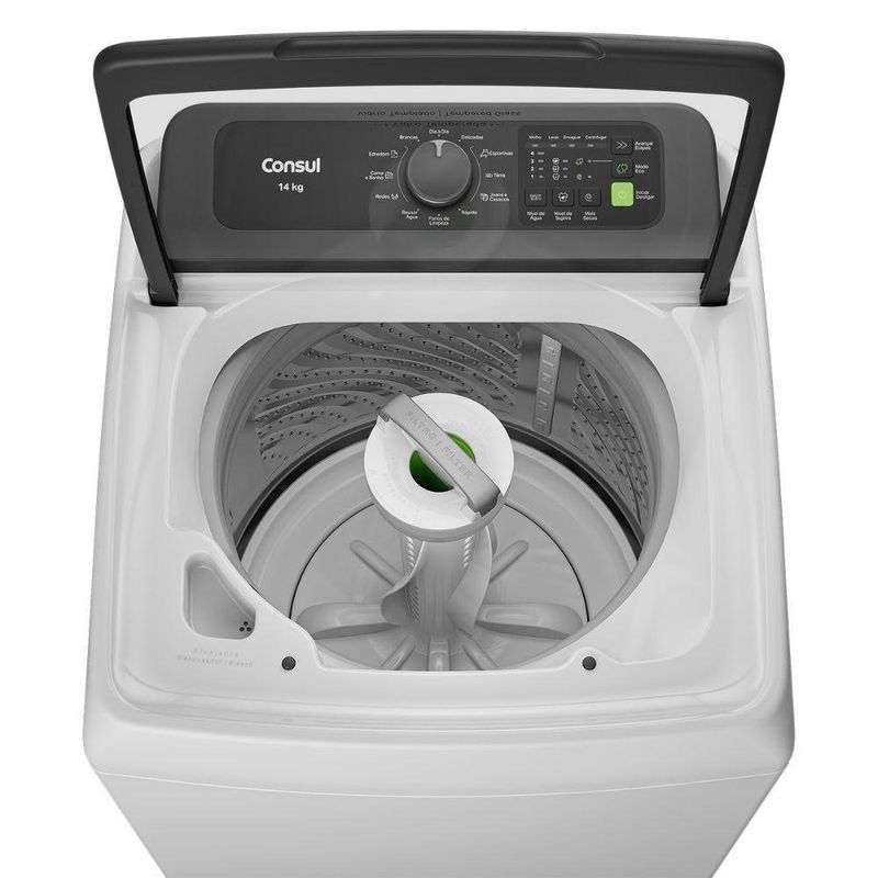 Lavadora de Roupas Consul CWN14AB 14kg Automática Modo Eco Branco 110V