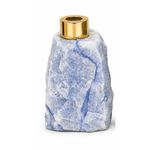 Kit Dispenser de Sabonete Líquido e Difusor de Essências Pedra Natural Exótica Quartzo Azul