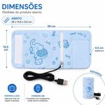 Aquecedor de Mamadeira USB Portátil para Carro Casa Viagem Azul Yeet Único