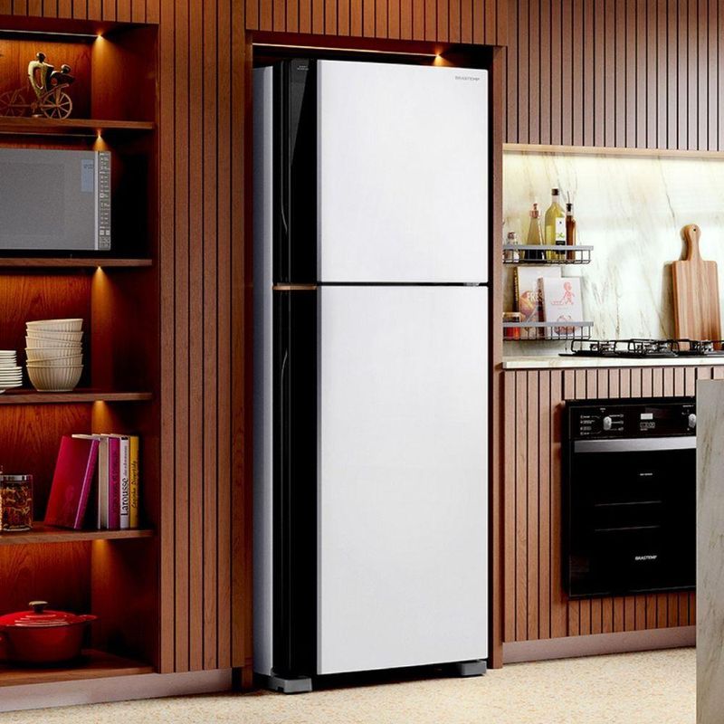 Geladeira Brastemp Duplex Frost Free Inverter 476L Smart Cold BRM60ABXNA Branca Bivolt
