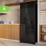 Geladeira panasonic nr-bb65gv7b frost free bottom freezer inverter 467 litros