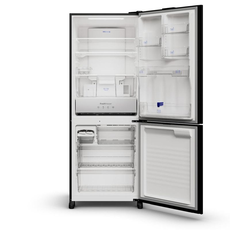 Geladeira panasonic nr-bb65gv7b frost free bottom freezer inverter 467 litros