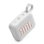 Caixa de som portátil jbl go 4 com 4,2 w rms, bluetooth 53 e resistência à Água ip67 - branca