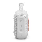 Caixa de som portátil jbl go 4 com 4,2 w rms, bluetooth 53 e resistência à Água ip67 - branca