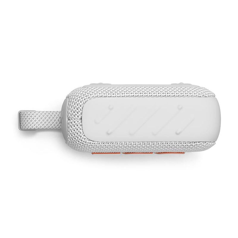 Caixa de som portátil jbl go 4 com 4,2 w rms, bluetooth 53 e resistência à Água ip67 - branca