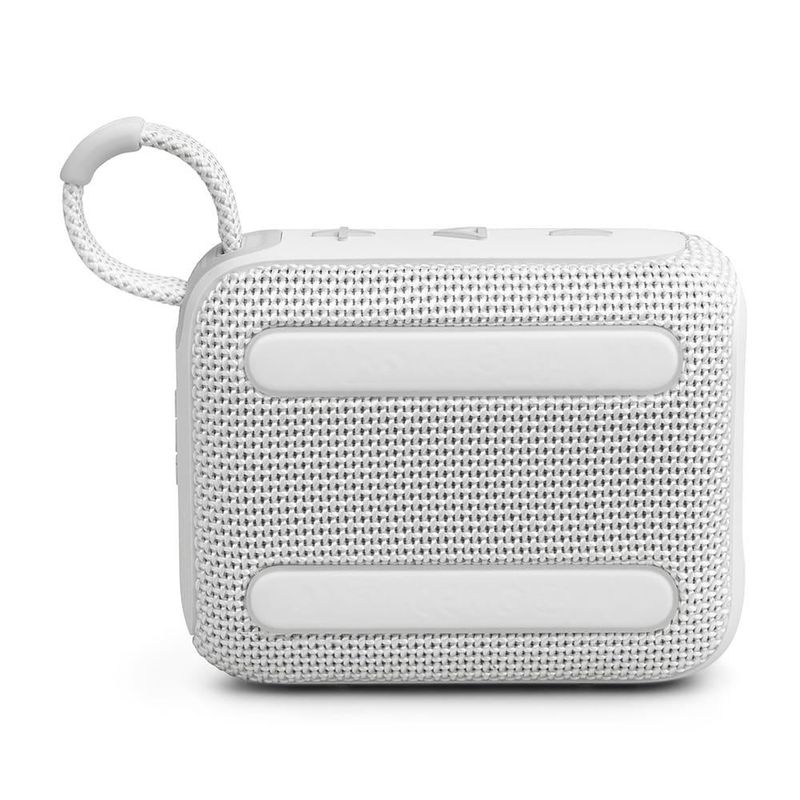 Caixa de som portátil jbl go 4 com 4,2 w rms, bluetooth 53 e resistência à Água ip67 - branca