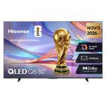 Smart tv 50" 4k qled hisense 50q6qvv vidaa dolby vision