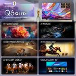 Smart tv 50" 4k qled hisense 50q6qvv vidaa dolby vision