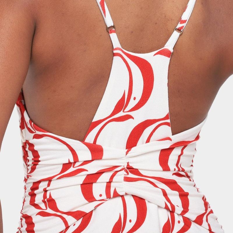 Vestido farm peixe copa feminino