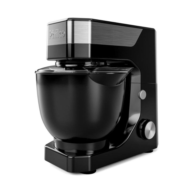 Batedeira planetária philco pbp90a 5l 900w tampa antirrespingo 12 velocidades preta