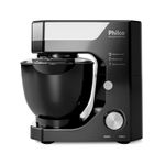 Batedeira planetária philco pbp90a 5l 900w tampa antirrespingo 12 velocidades preta