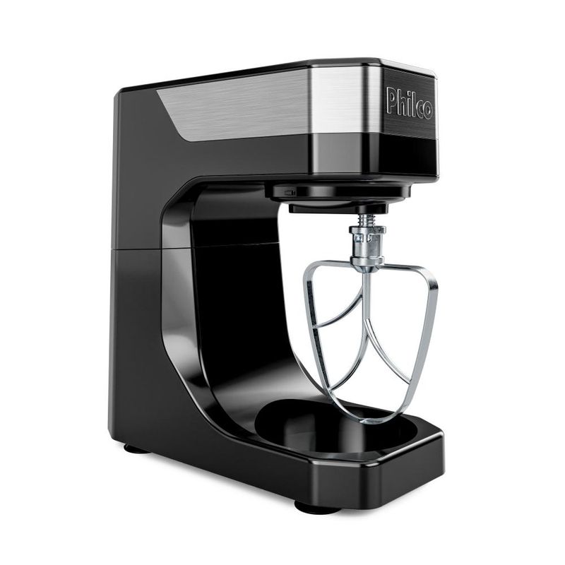 Batedeira planetária philco pbp90a 5l 900w tampa antirrespingo 12 velocidades preta