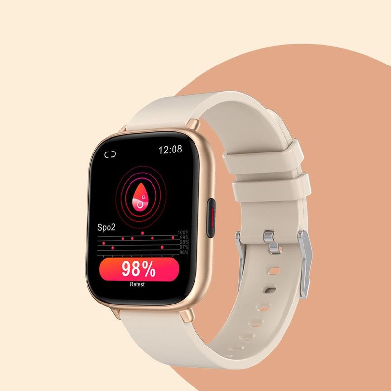 Smartwatch geonav wb tela 1,85" 45mm 24 modos esportivos fitness tracker rosa