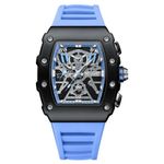 Relógio Masculino Esportivo de Quartzo a Prova D'água Silicone Azul Megir