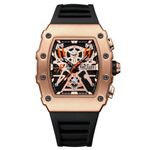 Relógio de Pulso Masculino Esportivo de Quartzo com Pulseira Silicone Analógico Digital Preto Megir