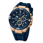 Relógio Masculino de Quartzo Design Esportivo Pulseira de Silicone à Prova D'agua Reward