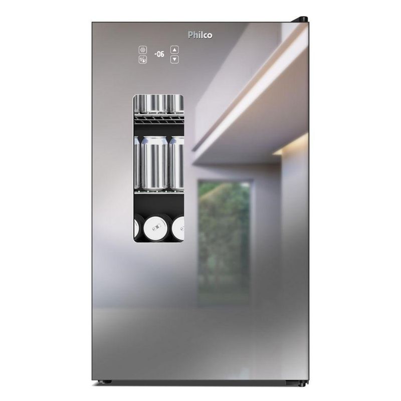 Cervejeira Philco 100L 3 em 1 Preta Espelhada 127V PCV10A