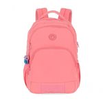 Mochila Laptop Up4you MJ49673UP Poliéster 46x22x15cm Coral Feminina
