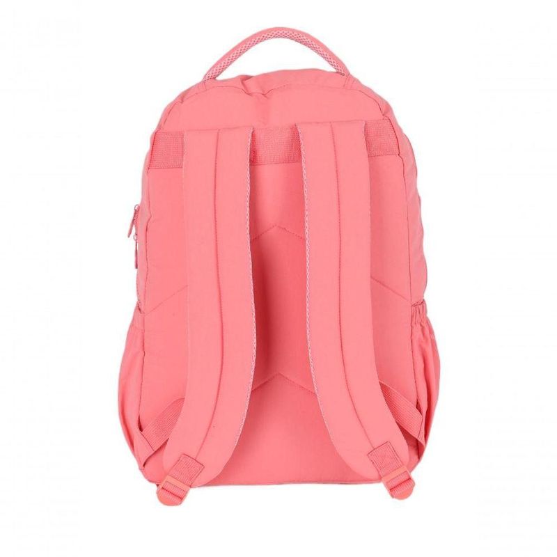 Mochila Laptop Up4you MJ49673UP Poliéster 46x22x15cm Coral Feminina