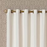 Cortina Egito para Varão 4,00m X 2,70m Poliéster para Decoração Bege
