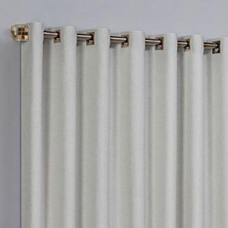 Cortina Blackout Linho para Varão Linha Nobre Poliéster para Sala Cinza