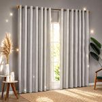 Cortina Blackout Linho para Varão Linha Nobre Poliéster para Sala Cinza
