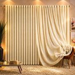 Cortina Marrye para Varão 2,00m X 1,70m Poliéster para Decoração Amarelo