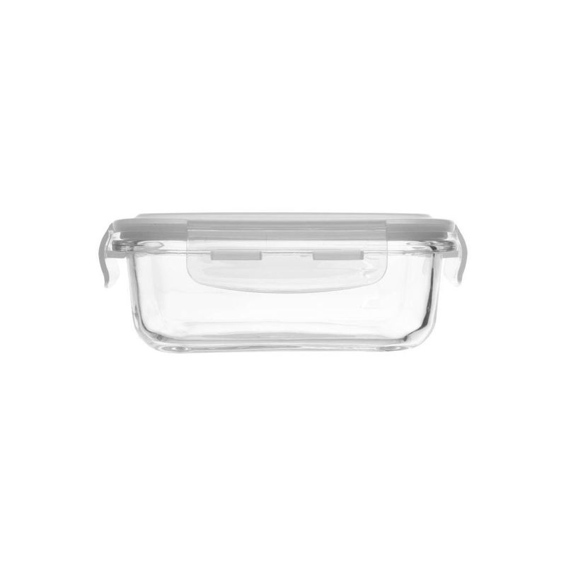 3 potes herméticos com tampa lyor de vidro 1l/640ml/370ml