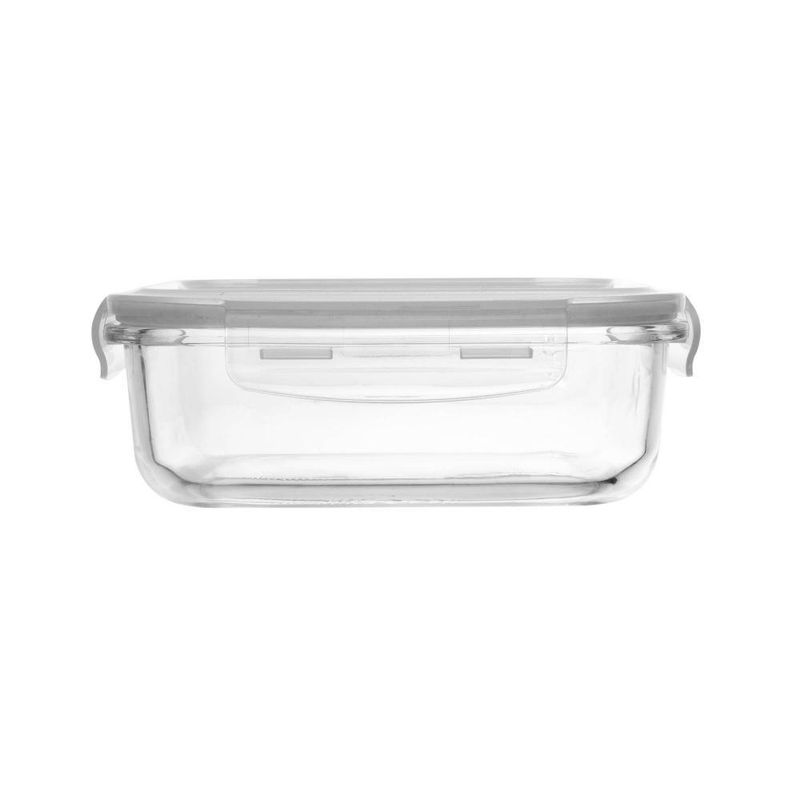 3 potes herméticos com tampa lyor de vidro 1l/640ml/370ml