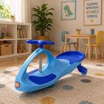 Carrinho Drift Infantil Super-car Giratório Rolimã com Volante 360 graus  Rodas com LED Azul Unitoys