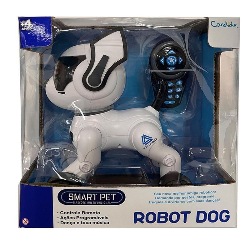 Brinquedo Robô Interativo Robot Dog com Controle Remoto Candide