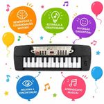 Piano Infantil Teclado Musical Brinquedo Educativo Amarelo Yeet