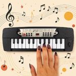 Piano Infantil Teclado Musical Brinquedo Educativo Amarelo Yeet