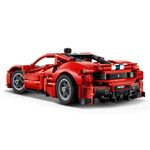 Kit de Modelo de Construção Ferrari 488 Pista com Motor V8 Vermelho Lego 882 PEÇAS