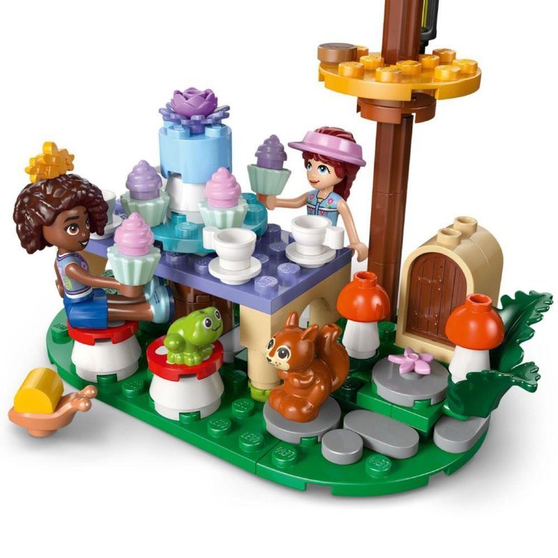 Brinquedo de Construção Festa do Chá na Floresta com Cenário Natural e Plataforma Giratória Lego