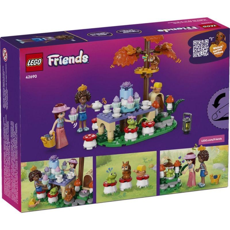 Brinquedo de Construção Festa do Chá na Floresta com Cenário Natural e Plataforma Giratória Lego