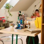 Brinquedo de Construção Lego Estação Ghast com 8 Figuras e Código QR 754 Peças Lego