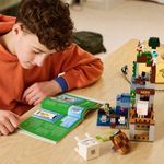 Brinquedo de Construção Lego Estação Ghast com 8 Figuras e Código QR 754 Peças Lego